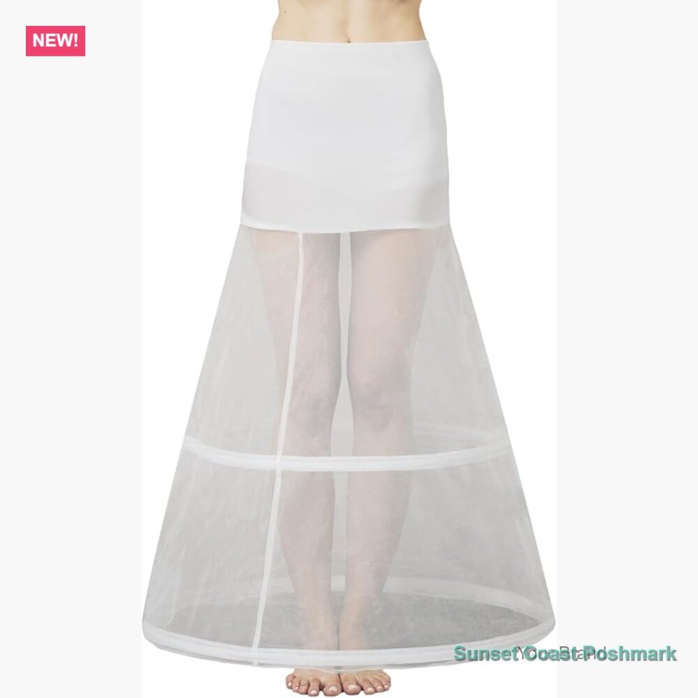 A-Line Full Gown Floor-Length Bridal Dress Gown Slip Petticoat
